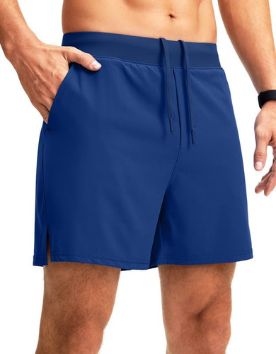 Soothfeel Pantalones Cortos De Correr Para Hombre Con Bolsil