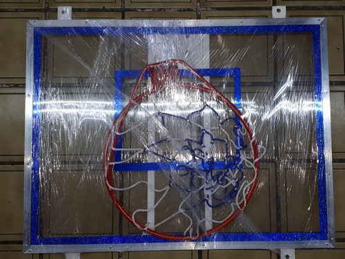 Imagen 5 de 5 de Tablero Para Basquetbol De Acrílico 80x60 Cm Con Aro Y Red