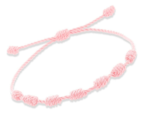 2 Pulseras Tejida Hecho A Mano 7 Nudos Estilo Bohemio B678
