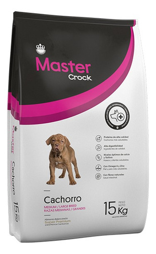 Master Crock Cachorros Raza Mediana/grande 15kg.