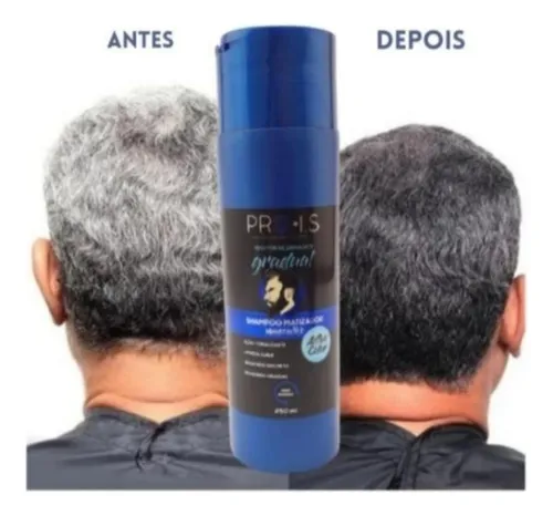 4 Shampoo Escurecimento De Cabelo P Cabelo Branco Masculino