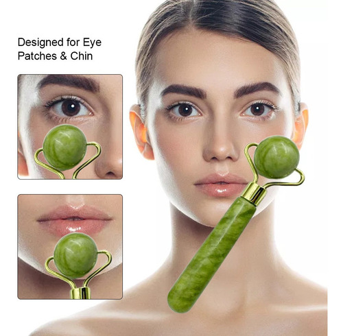 Jade Rollers & Gua Sha Scrapers Jade Stone Set For Facial
