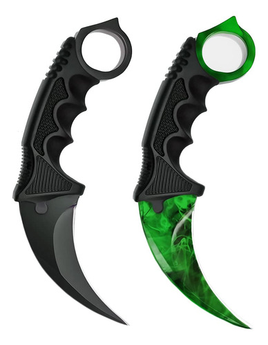 Zlixing Karambit - 2 Cuchillos Tacticos De Hoja Fija, Cuchil