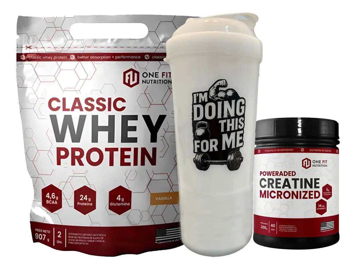 Whey protein One Fit Nutrition en polvo sabor Vainilla
