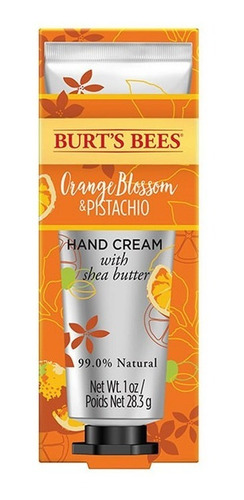 Crema De Manos Burt's Bees Flor De Naranja Y Pistacho 28 Gr