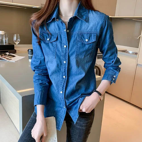 Camisa mujer mezclilla hotsell
