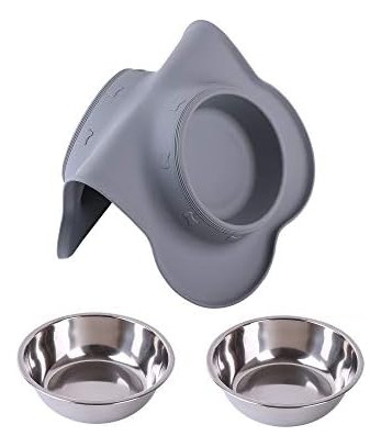 Hubulk Cuencos Para Perros 2 Cuencos De Acero Inoxidable Par