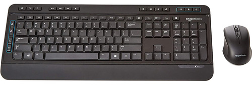 Amazon Basics Combo De Teclado Y Mouse De Computadora De Tam