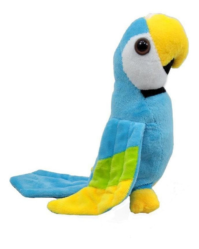 Arara Azul De Pelúcia 18 Cm Ventosa