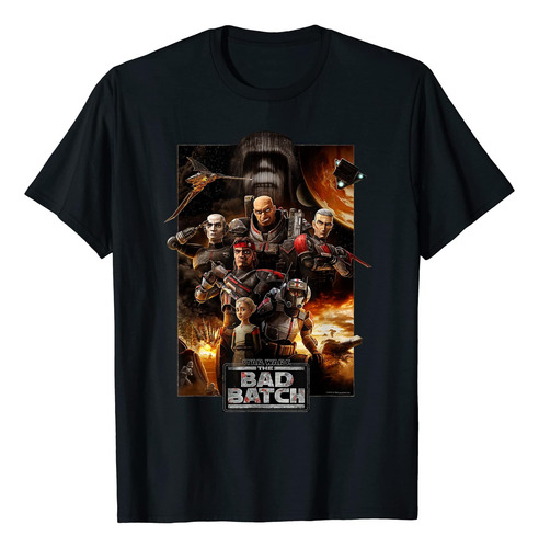 Polera Con Póster De La Serie Star Wars The Bad Batch