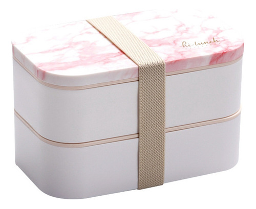 Fiambrera Bento Boxes Con Estampado De Mármol For Oficina,