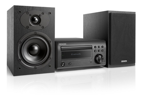 Sistema Estereo Denon D-m41s Con Cd, Bluetooth Y Radio Fm/am Color Negro Potencia Rms 30 W