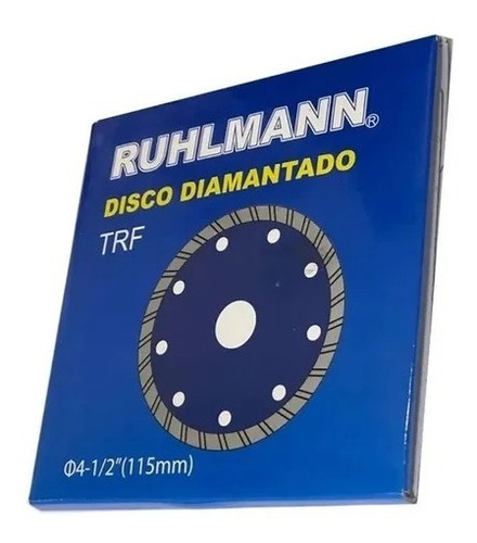 Disco Diamantado 115 Mm Porcelanato Turbo Fino Trf Ruhlmann