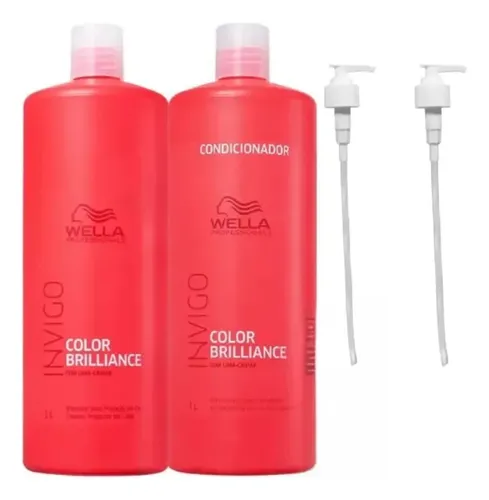 Kit Wella Invigo Color Brilliance Shampoo 1L + Condicionador 1L