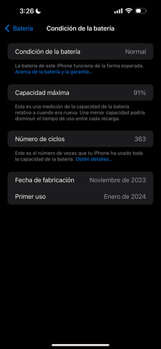 Iphone 15 Pro Max 256gb - Black Titanio Negro (Usado)