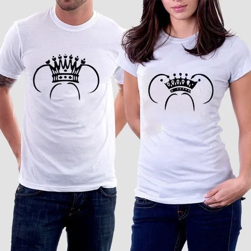 Poleras para parejas king queen sale