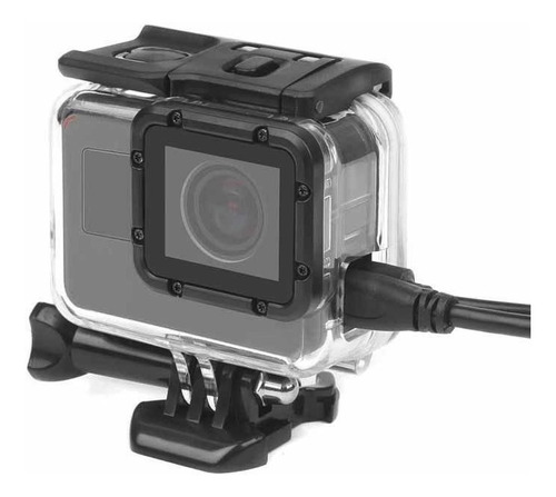 Caixa Skeleton Furo Lateral Gopro Hero 5 6 7 Black 