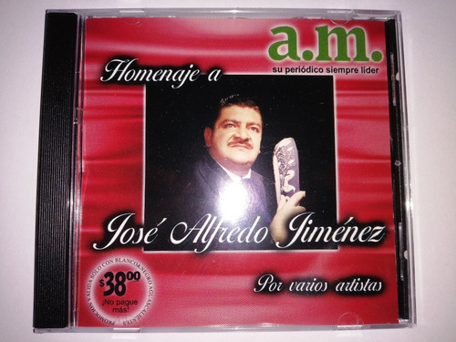 Homenaje A Jose Alfredo Jimenez Cd España Ed 2000 Mdisk (Usado)