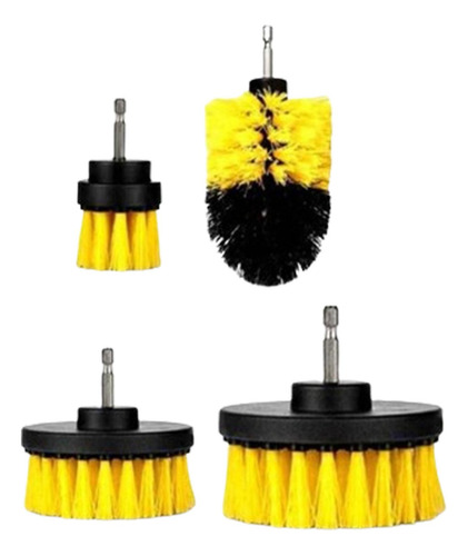 Accesorio Para Cepillo De Taladro, Cepillos De 4 Piezas