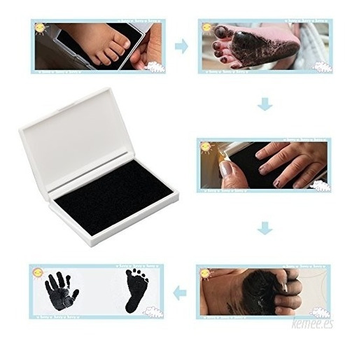 Porta Retratos Para Bebe Con Almohadilla Para Huella