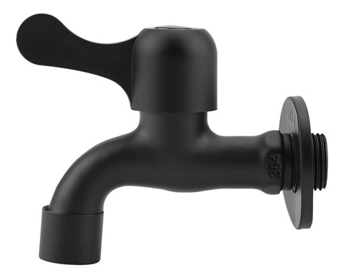 Grifería Negra Para Lavadora Grifo Deacero Inoxidable Lavabo