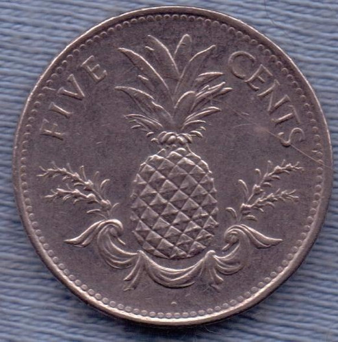 Bahamas 5 Cents 1998 * Anana * Commonwealth *