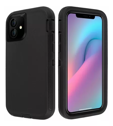 CARCASA TIPO AUG PARA IPHONE 11 NEGRO ANTIGOLPES