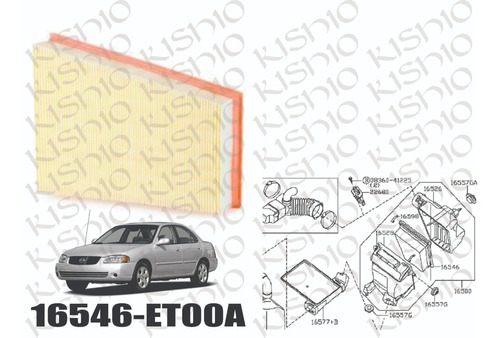 Filtro Aire Nissan Sentra B15 B16 00-12 2.0l