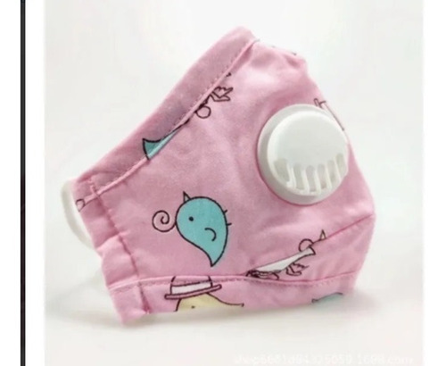 Mascarilla Tapa Boca Valvula Para Niñas(os) Pack De 2 Und