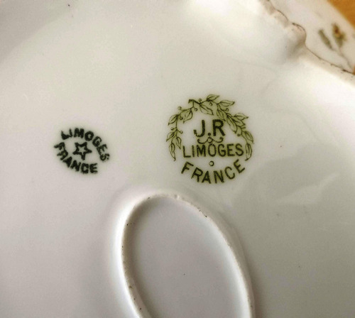 Antigua Fuente Guisera Sopera Limoges Porcelana Francia Fg01 Blanco (Usado)