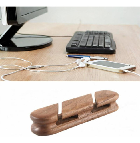Cable Multifunción De Madera Para Gestión De Cables, Pequeño