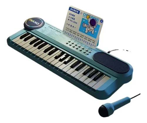 Piano Infantil De 37 Teclas Con Micrófono – Multifunción Portátil Con Demo Y Grabación Para Niños 3-7 Años