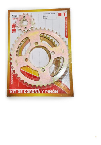 Kit Transmisión Sunik Corona + Piñón Yamaha Ybr 125 Solomoto