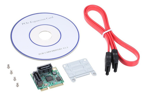 Placa De Expans?o Mini Pci-e Para Sata3 2 Portas Placa