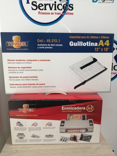 Imagen 1 de 3 de Enmicadora A4 Tower + Guillotina A4 Tower
