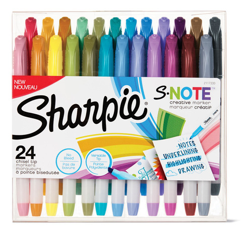 Set De 24 Marcadores Sharpie S-note Creative Colores