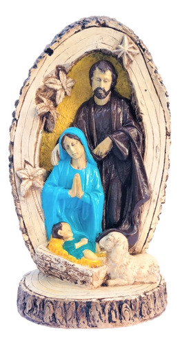 Pesebre Artesanal Pintado A Mano Estatuilla De Yeso