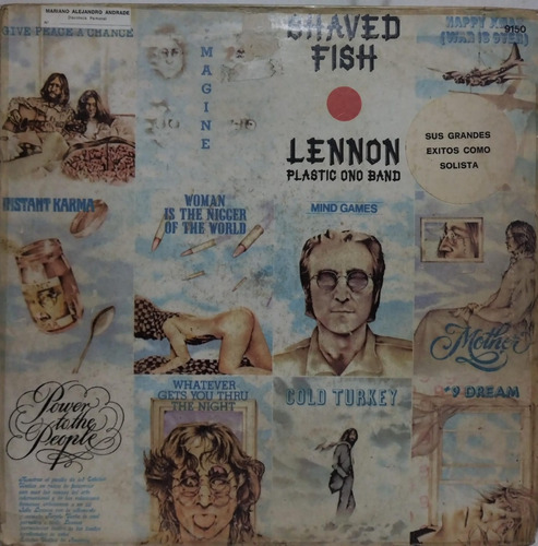 Lennon & The Plastic Ono Band  Shaved Fish Lp 1976