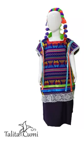 Vestido Regional Flor De Piña Niña Oaxaca Guelaguetza en venta en  Cuauhtémoc Distrito Federal por sólo $   Mexico
