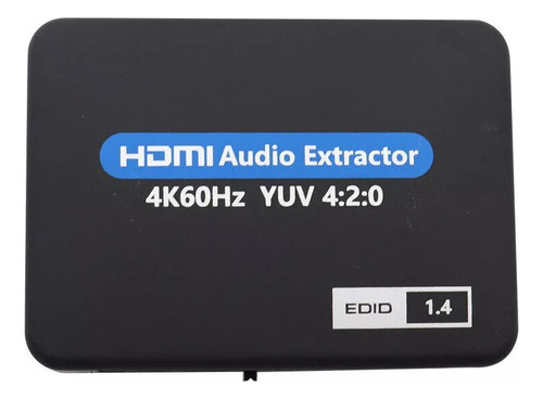 Extractor De Audio Estéreo Hdmi Con Convertidor Óptico + 3.5