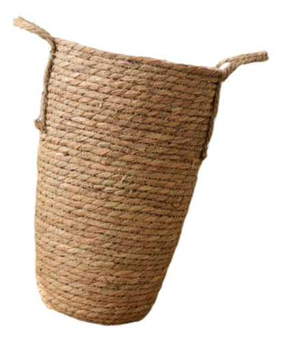 Cesta De Plantilla De Paja Cesta De Cesta De Planta Cesta M