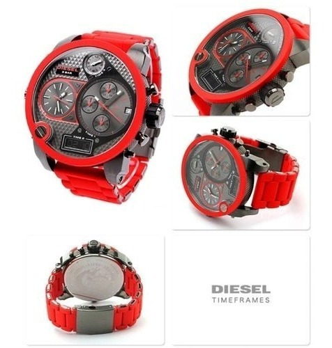 Relógio Diesel Dz7370 Mr Daddy Red Original 2anos\garantia