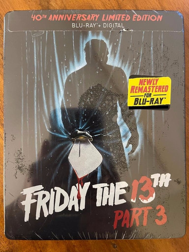 Bluray Steelbook Sexta Feira 13 Parte 3 - Jason - Lacrado