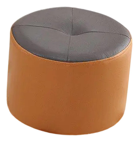 Pequeño Taburete De Pie De Pie Cambio De Gris Y Naranja
