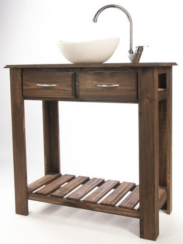 Imagen 7 de 7 de Super Combo Set Bacha Ovalada Griferia 80cm Vanitory Baño