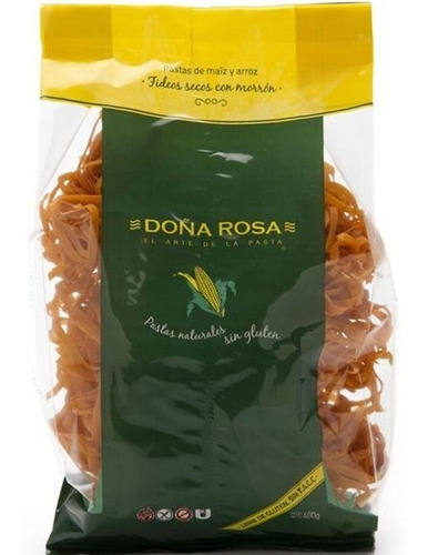 Fideos Secos Sin Tacc Caseritos Con Morron Doña Rosa 400 Gr