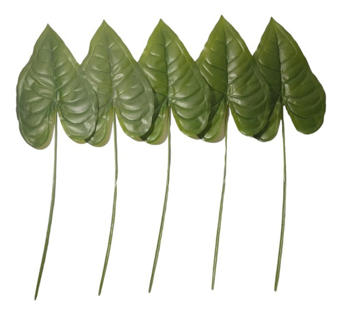 Hoja Artificial Decorativa Anthurium Set X5