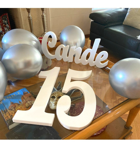 Imagen 2 de 10 de Letras Corporeas Pintadas Polyfan Tunombre Personalizado