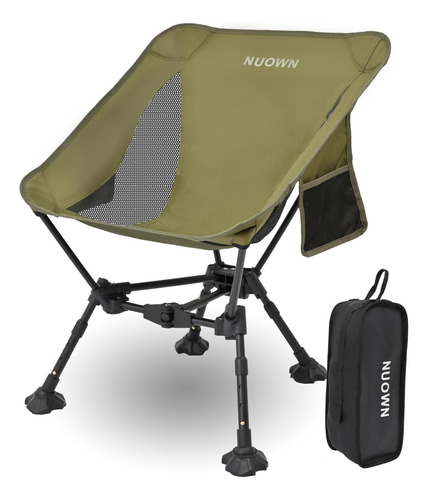 Nuown Portable Chair Camping Chair Adjustable Height Campin.