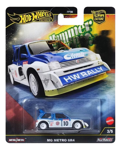 Hot Wheels Premium Hammer Drops Mg Metro 6r4 3/5 Color Blanco